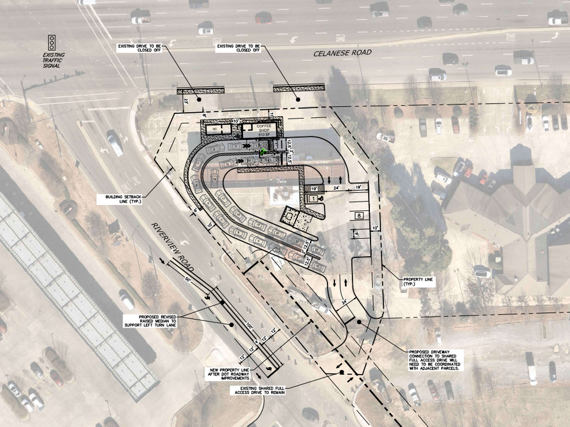 A new drive-thru coffee shop is proposed in Rock Hill, at Celanese and Riverview roads.