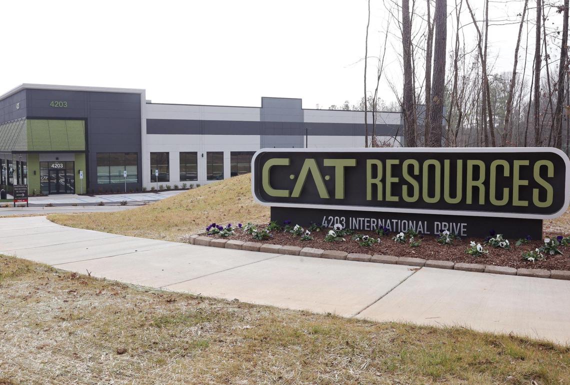 Cat Resources, shown here, is located at 4203 International Drive in Rock Hill. It’s part of Aspen Business Park in Rock Hill, where developers want to extend International Drive.