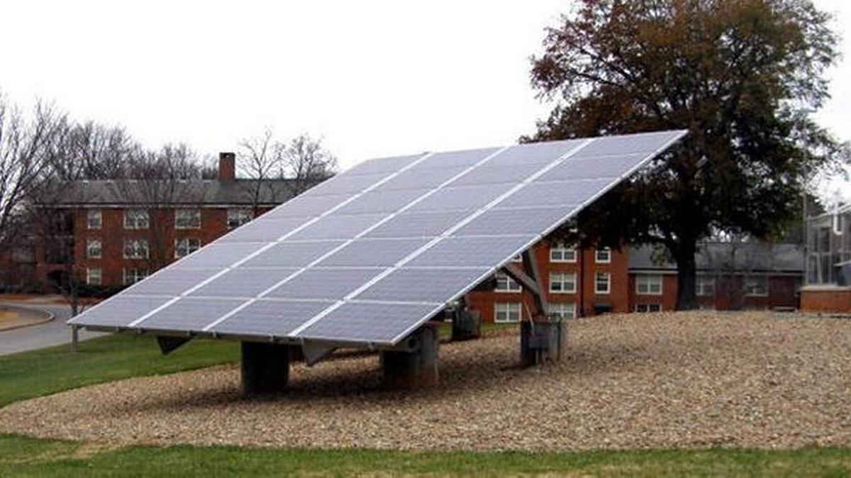 Solar panels are growing in popularity in South Carolina as a way to provide energy and cut monthly power bills. These panels are at Furman University in Greenville.