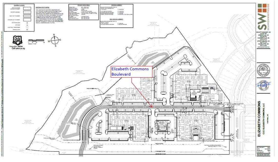 Plans submitted to the town show new apartment buildings off Fort Mill Parkway, part of a massive construction project that’s ongoing.