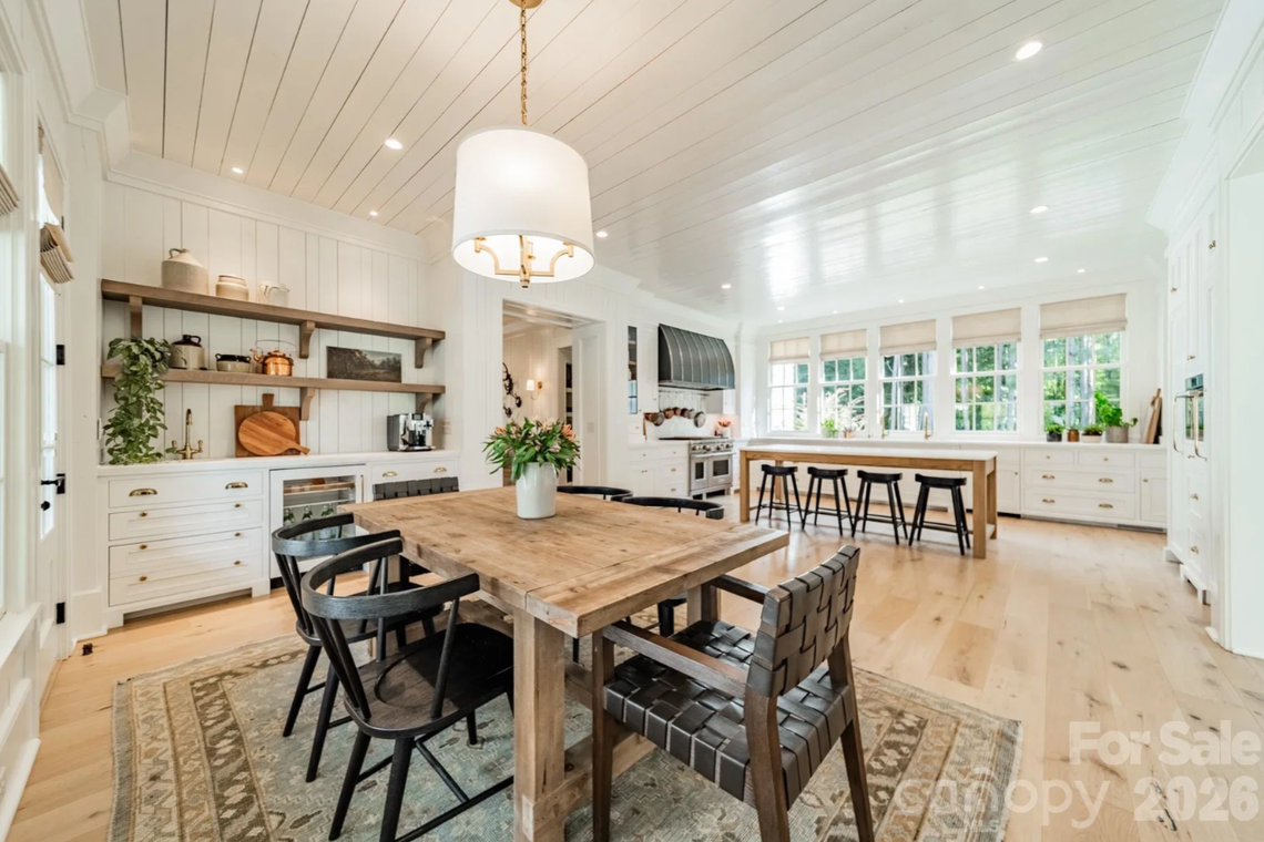Indoor and outdoor dining areas are featured in the Briar Farm home that’s under contract in Fort Mill. The list price was $4.5 million.