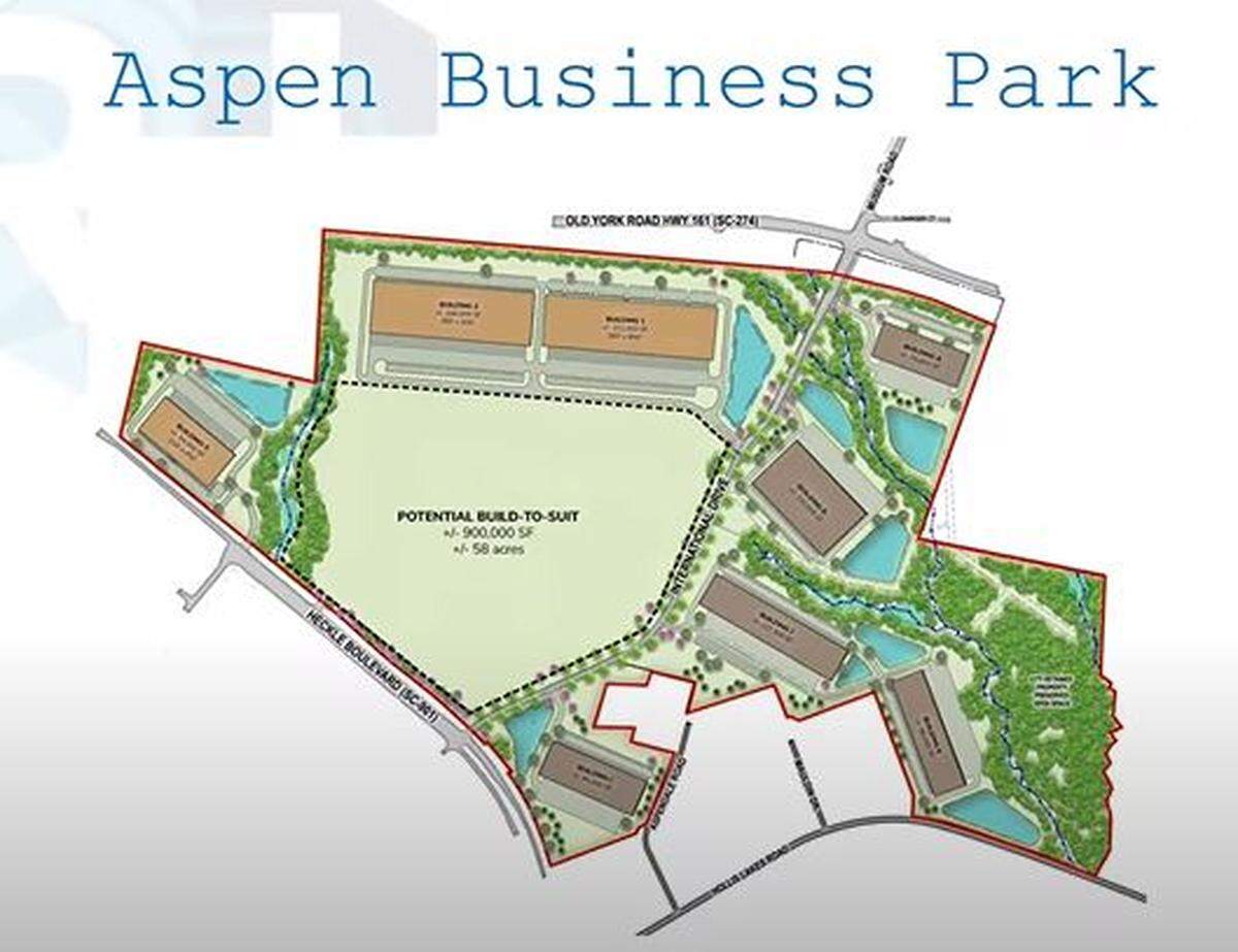 Aspen Business Park has been in development for several years in Rock Hill. New money will pay for a road through the project.