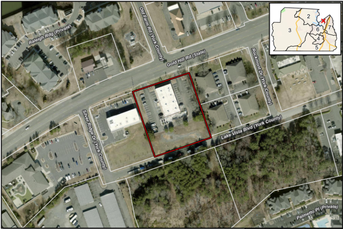 A retail building would go behind Ace Hardware, the former YMCA branch, near Tega Cay.