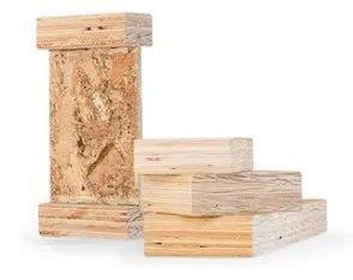 Laminated veneer lumber produced in Chester by Roseburg Forest Products