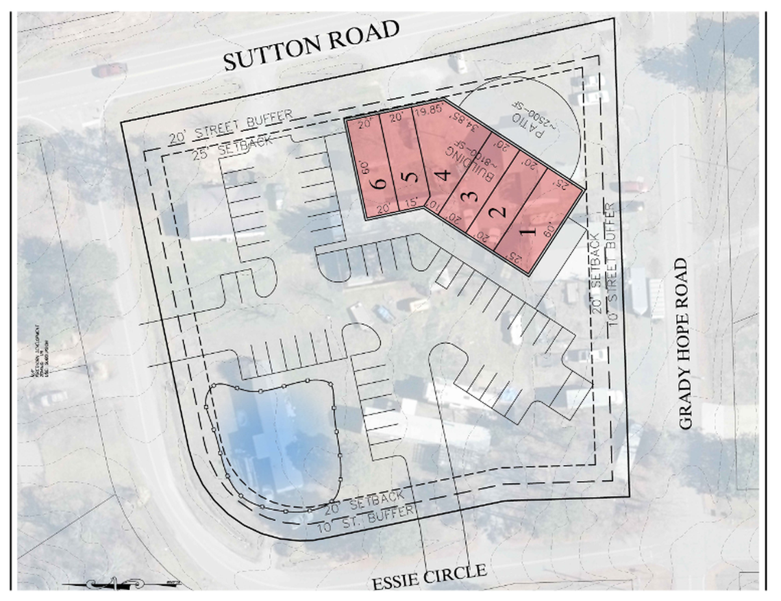 A Fort Mill area project would add commercial space with apartments above them, off Sutton Road.
