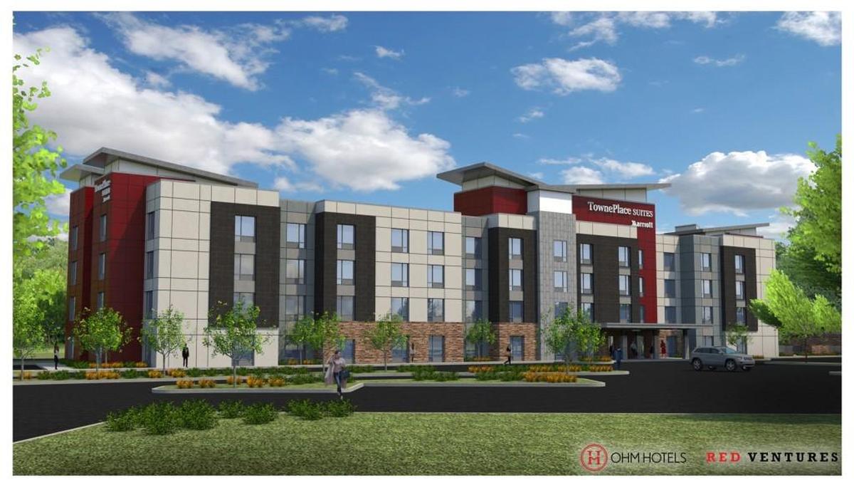 A rendering of the planned hotel.