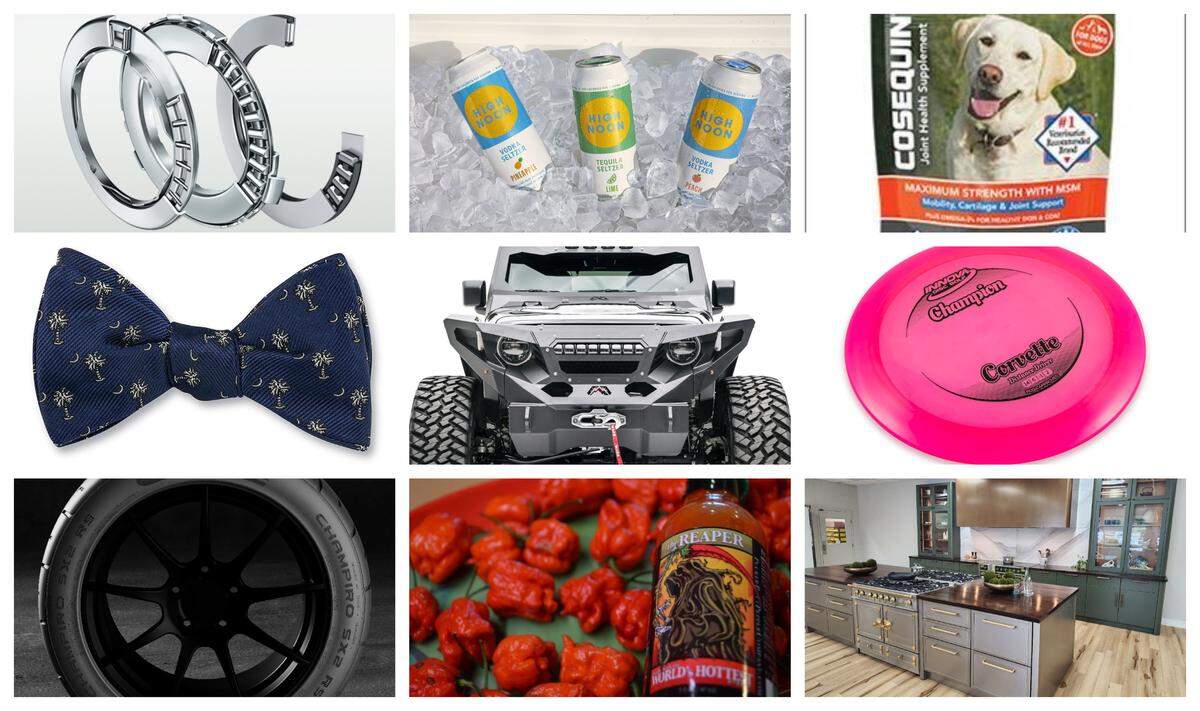 York, Lancaster and Chester counties account for 13 of the more than 150 items featured in a South Carolina Manufacturing Alliance competition to determine the coolest product from the state.