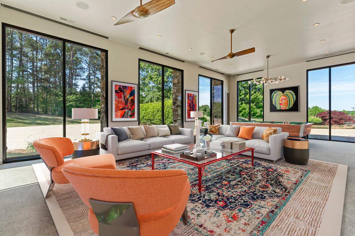 Large open rooms with windows floor to ceiling are part of a more than $5 million home listing in Rock Hill.