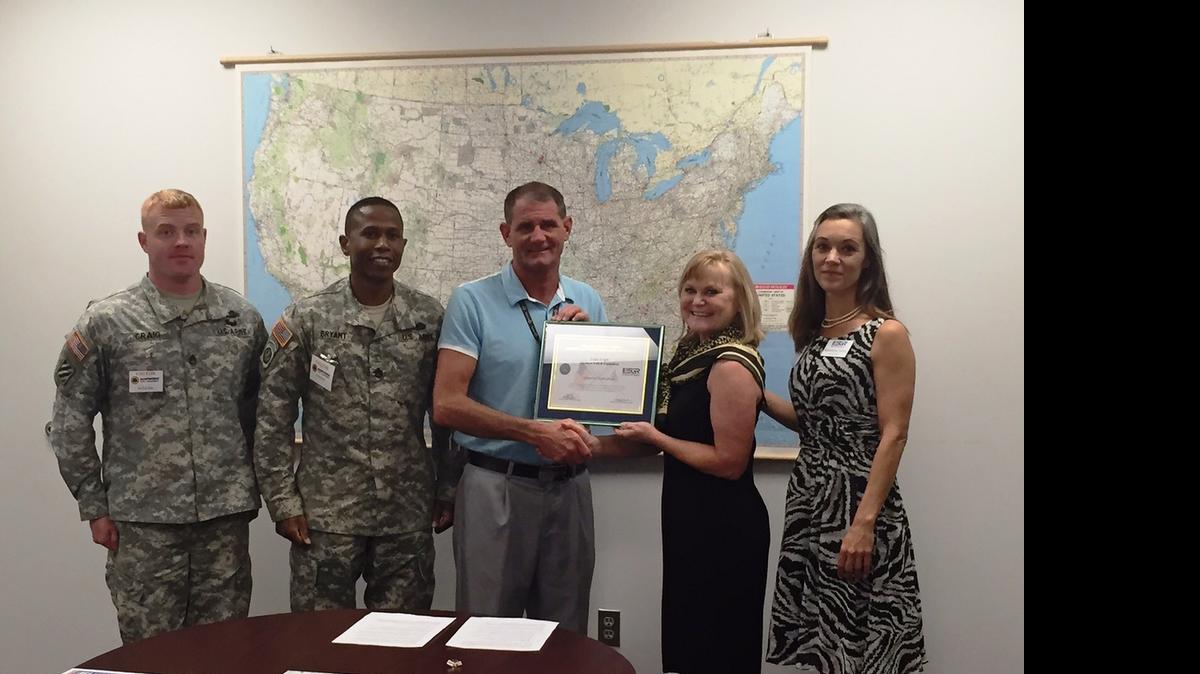 
Todd Eagle of the Northern Tool and Equipment distribution center in Fort Mill has received the Patriot Award from Employer Support of the Guard and Reserve.
