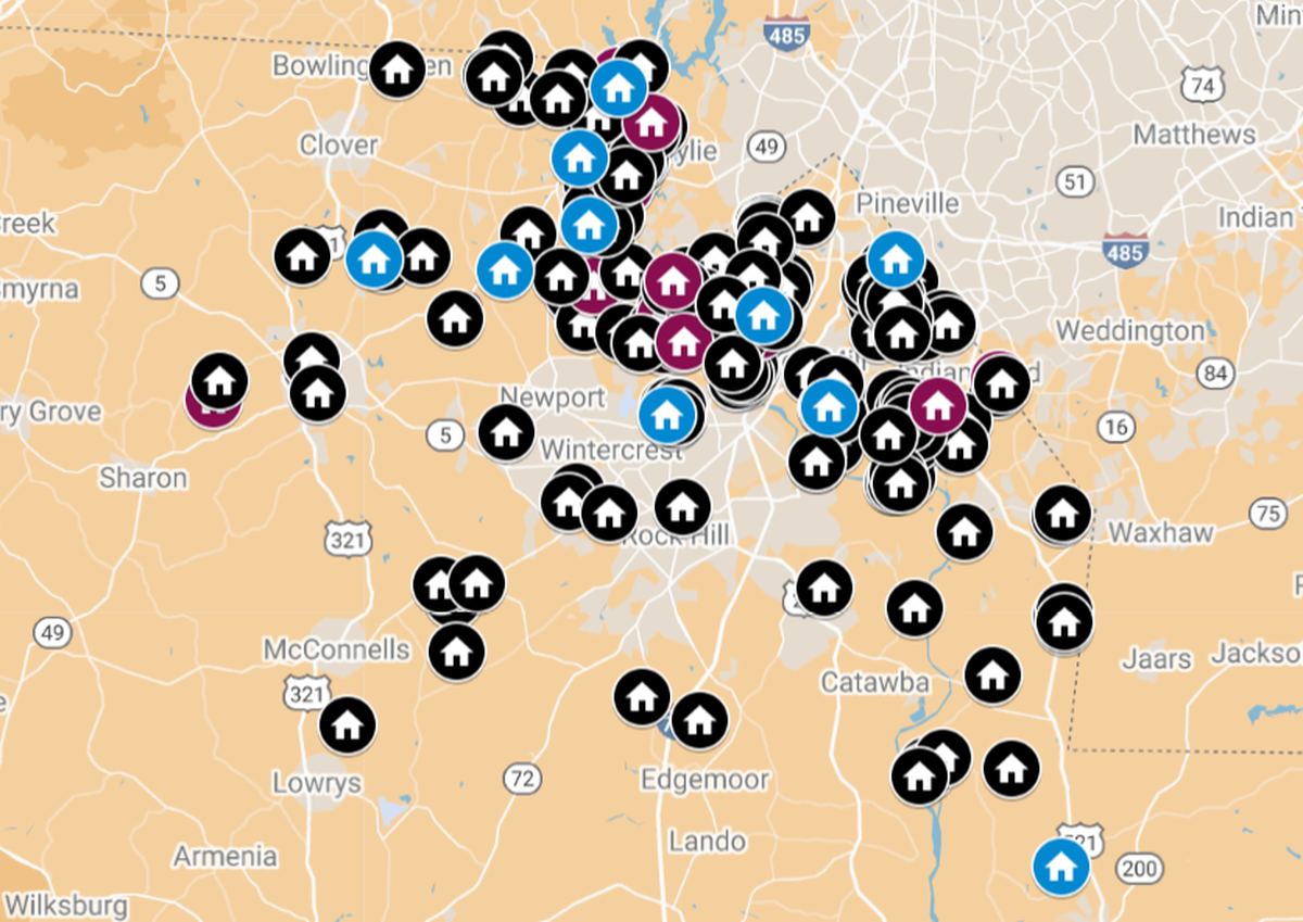Million-dollar home sales in the Rock Hill region cover Fort Mill, Rock Hill, Lake Wylie, Indian Land and other spots.