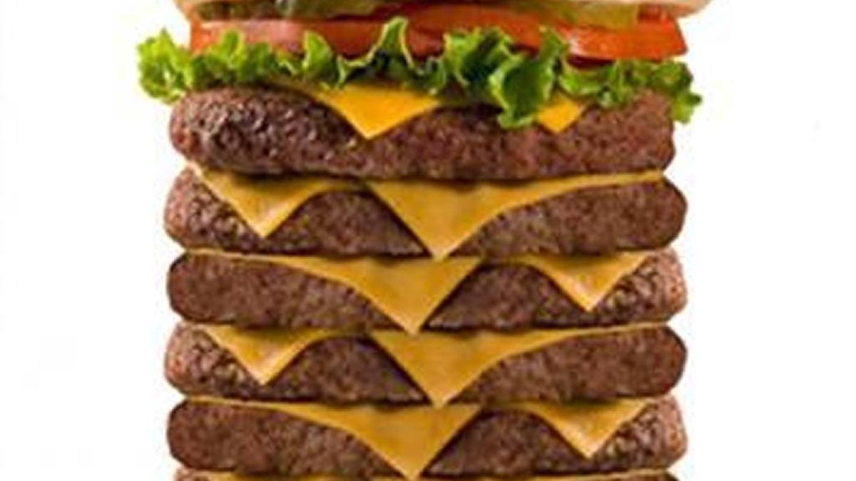 The grand opening of the Rock Hill Hwy 55 Burgers, Shakes & Fries store will feature a 55 Challenge eating contest, consuming a 55-ounce burger with seven patties and at least four trimmings on a bun.