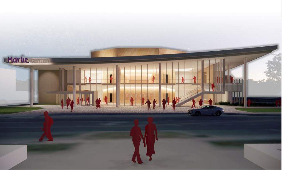 A rendering of the Marlie Center in Rock Hill shows the vision for a performing arts center downtown. Organizers still need to raise much of the $35 million needed to build the center.