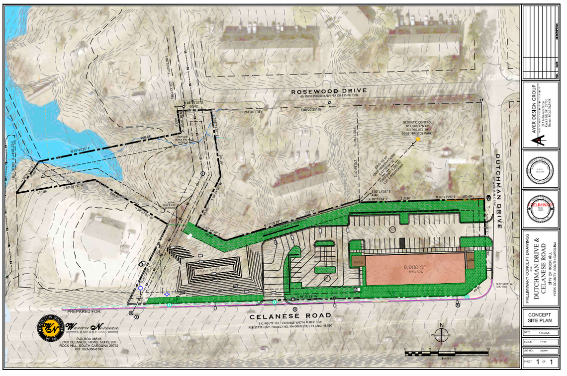 A retail site is proposed on Celanese Road in Rock Hill, near where several other projects are under development.