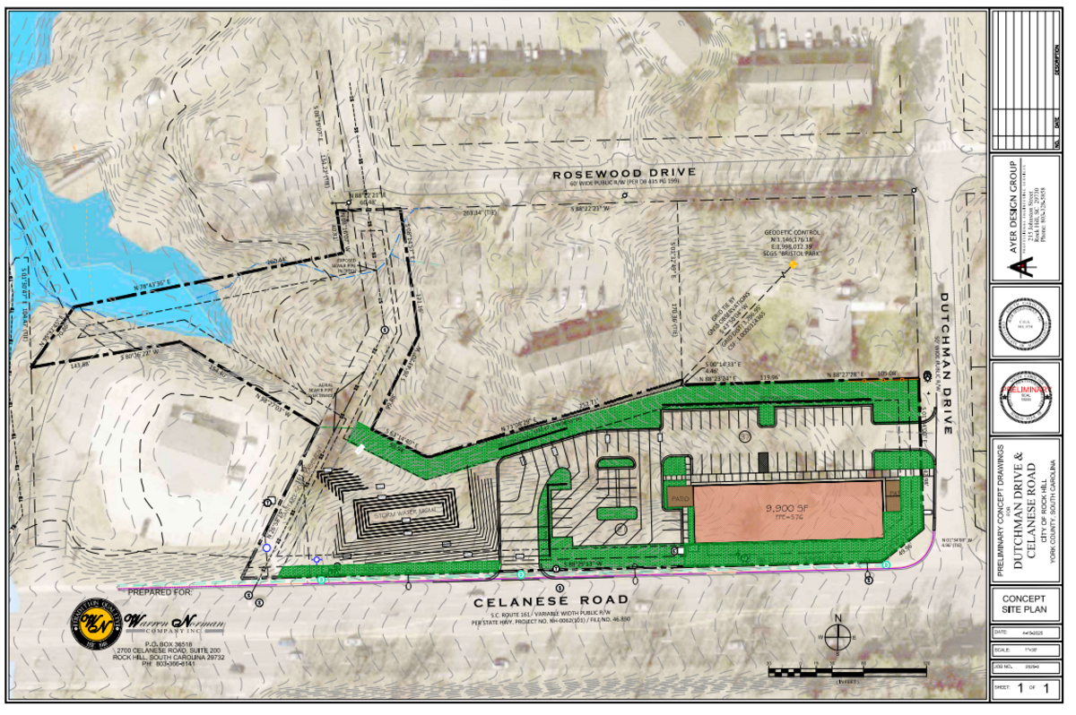 A retail site is proposed on Celanese Road in Rock Hill, near where several other projects are under development.