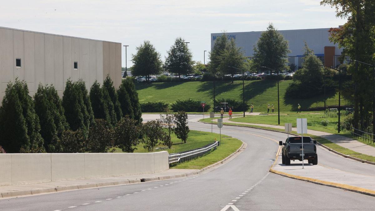 Mlily, left, and McKesson plants sit near the Palmetto Parkway interchange.