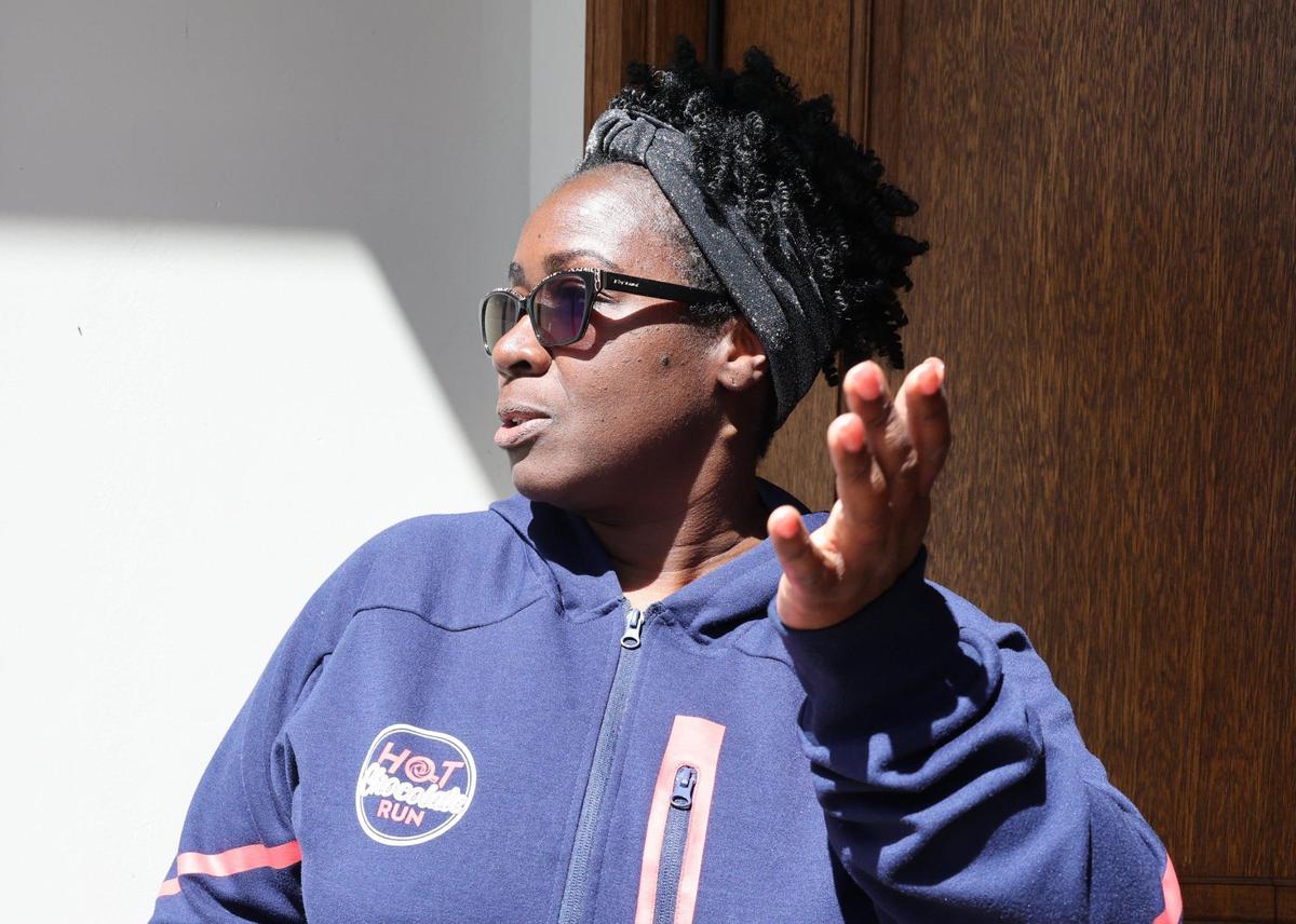 Indian Land resident Kellye Cathcart talks about the county’s widening project on Rise Lane. The road is on a dead-end street serving 17 homes in Indian Land. County council debated whether an effort to improve the road is worth taxpayers’ dollars.