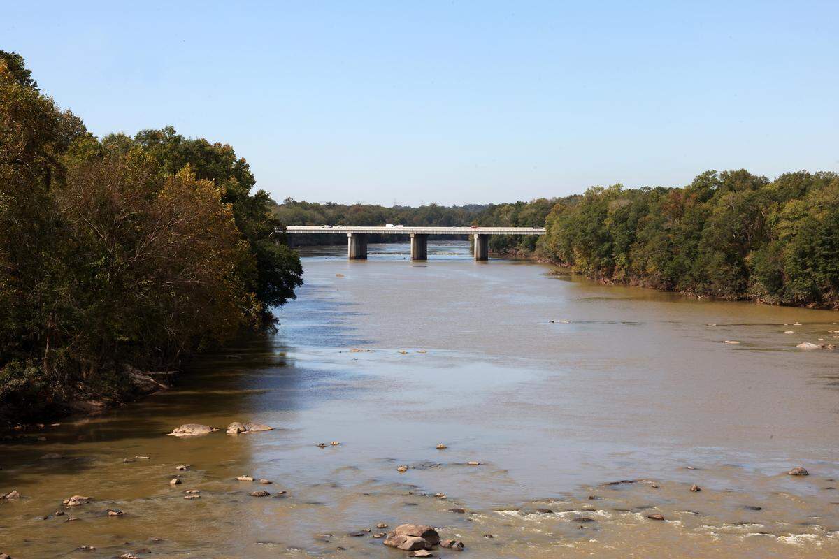 The Catawba River on Wednesday, Oct. 9, 2024 in Rock Hill, S.C. For more than a decade, there’s been a steady rise throughout the area of new homes edging closer to the Catawba River.