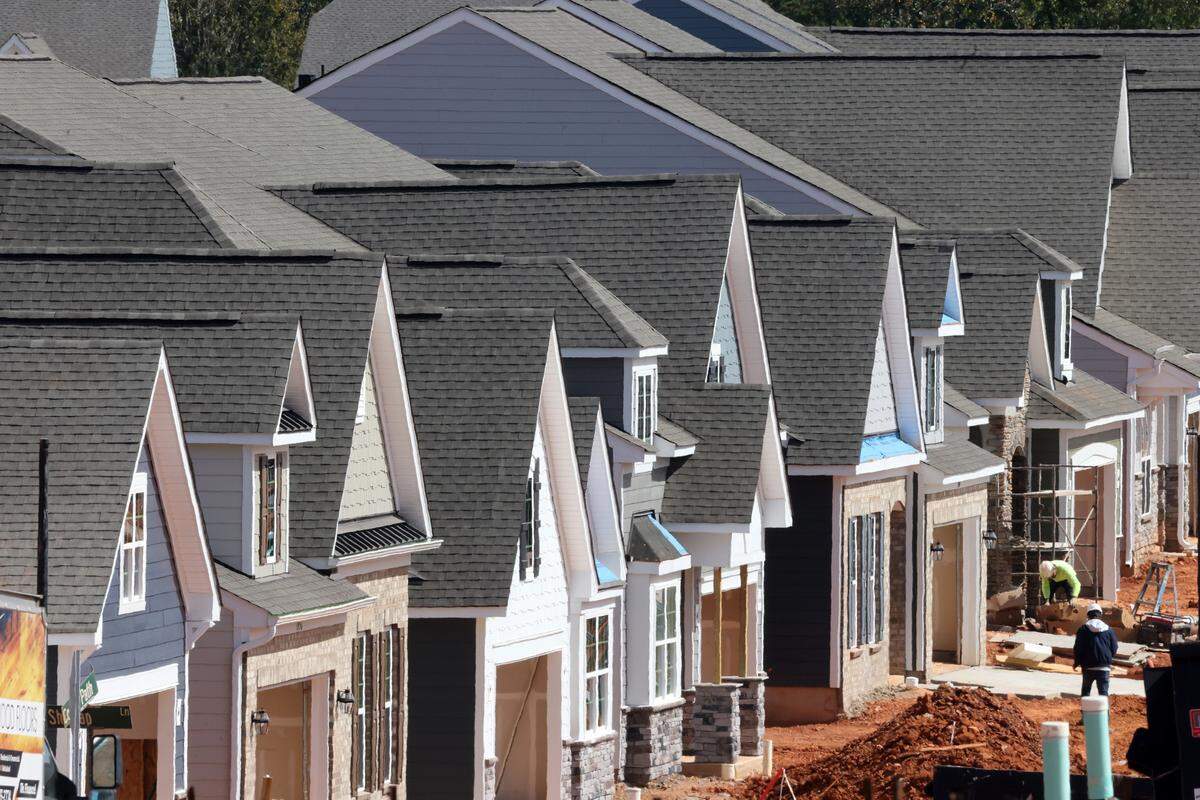 Homes in the Elizabeth subdivision in Fort Mill are under construction. Fort Mill and Rock Hill have an increasing number of subdivisions near the Catawba River. Measures there to prevent flooding, like what Hurricane Helene brought to North Carolina, have been taken.