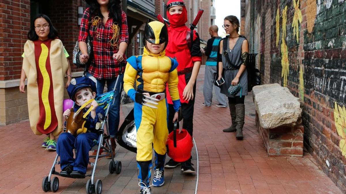 Hundreds turned out for the annual event. They came dressed as heroes, ghosts and goblins and everything in between.