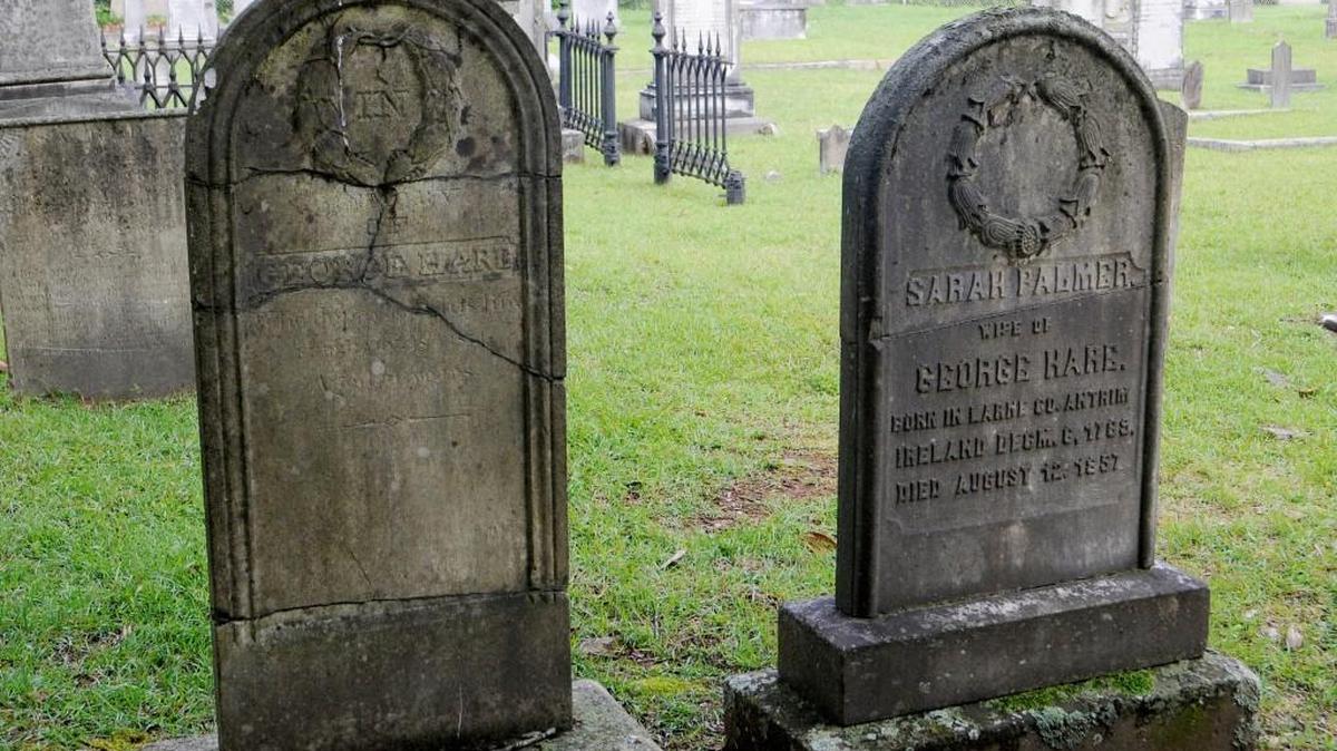 Headstones at Rose Hill Cemetery