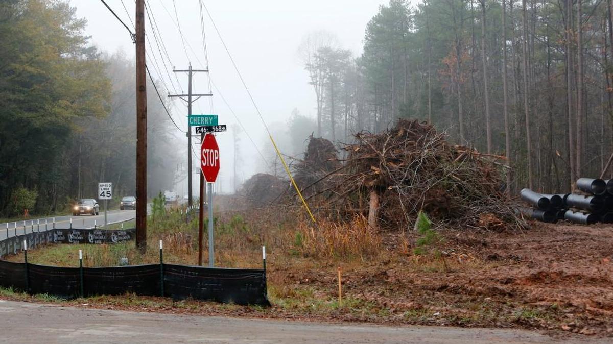 Work is under way on Celriver Road to begin the widening project.