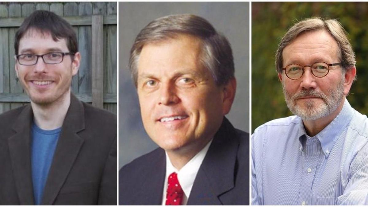 Green Party candidate David Kulma, from left, Republican Ralph Norman and Democrat Archie Parnell. The three are vying for South Carolina’s 5th Congressional District on June 20.