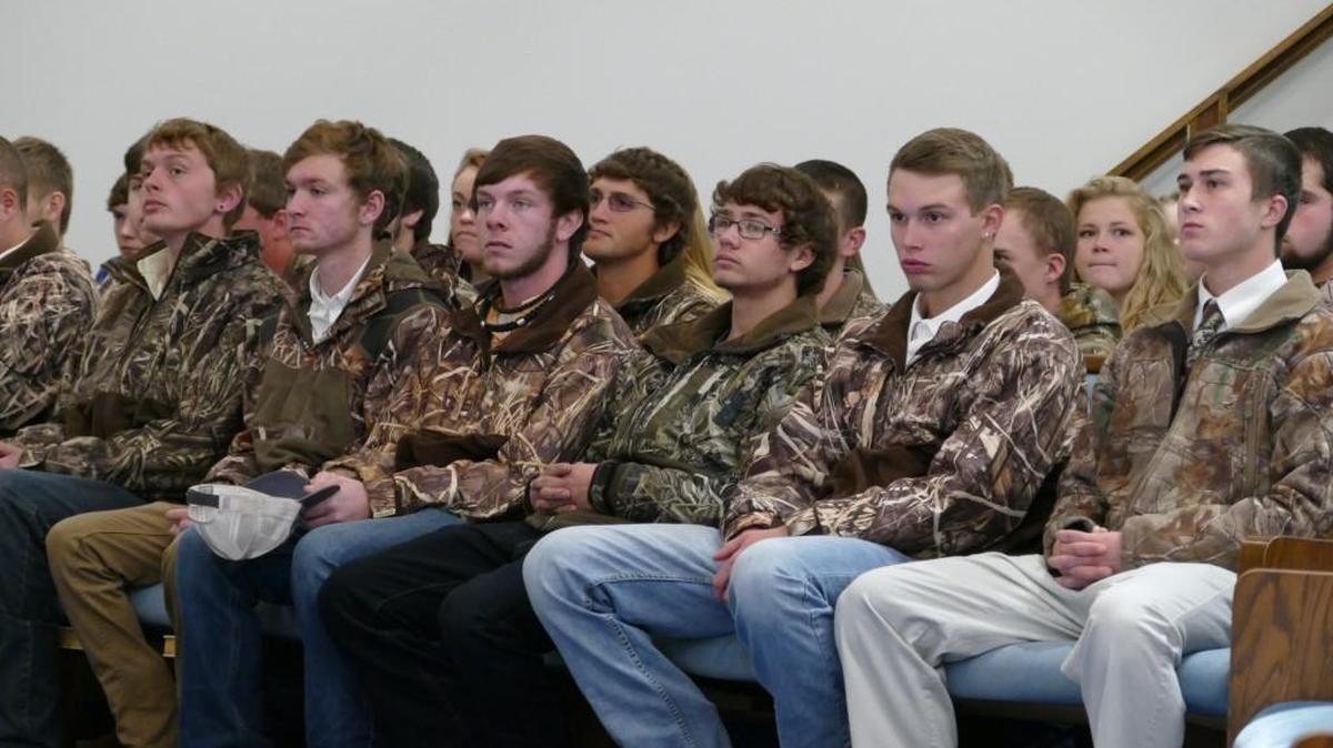 Friends of Cory Abernathy attended his funeral in camouflage, the usual attire of the avid outdoorsman. Abernathy’s family and even the ministers who officiated his funeral all wore camo for the occasion.