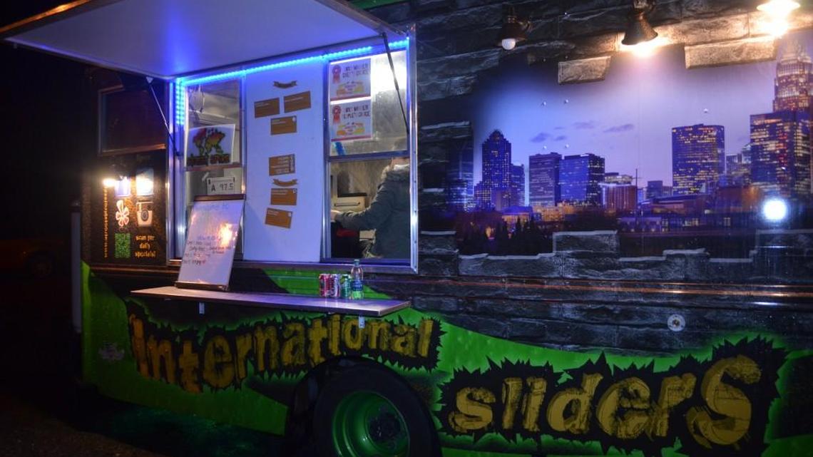 The Street Spice food truck prepares to feed residents from The Haven Men’s Shelter on Wednesday.