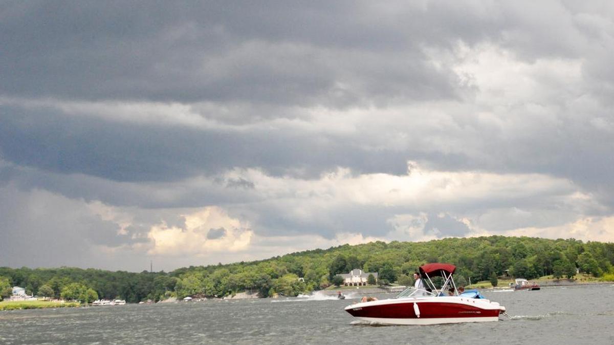 Threatening skies and storms rolled into the Lake Wylie area near Buster Boyd Access area on Saturday afternoon.