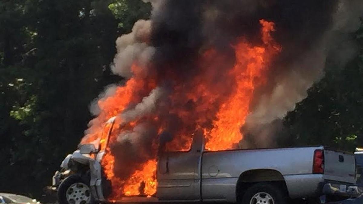 The driver of a pickup was killed after the truck crashed into the back of a tractor-trailer on I-77 near Rock Hill Wednesday morning.