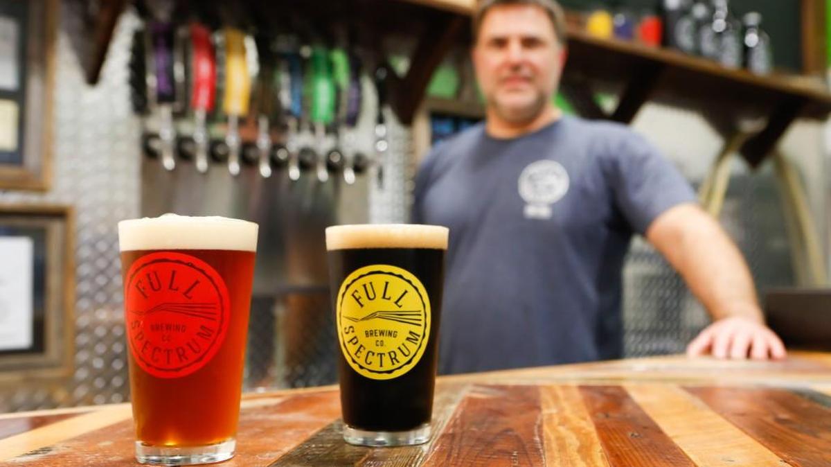 Troy Bigelow, brewery manager for Full Spectrum Brewing in Fort Mill, says, “ We buy as much as we can locally. Anything that’s special about the beers here, we try to buy it local and make it with the freshest, best quality ingredients.”