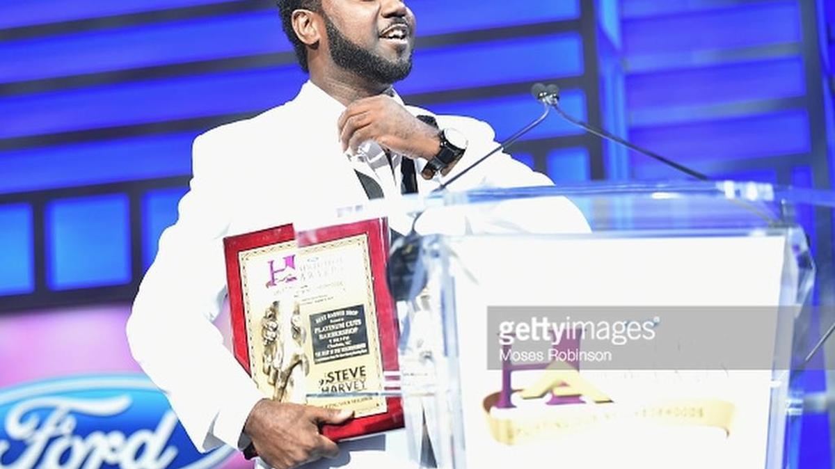 
Adrian McCrorey is recognized at the 2015 Ford Neighborhood Awards hosted by Steve Harvey on Saturday in in Atlanta.
