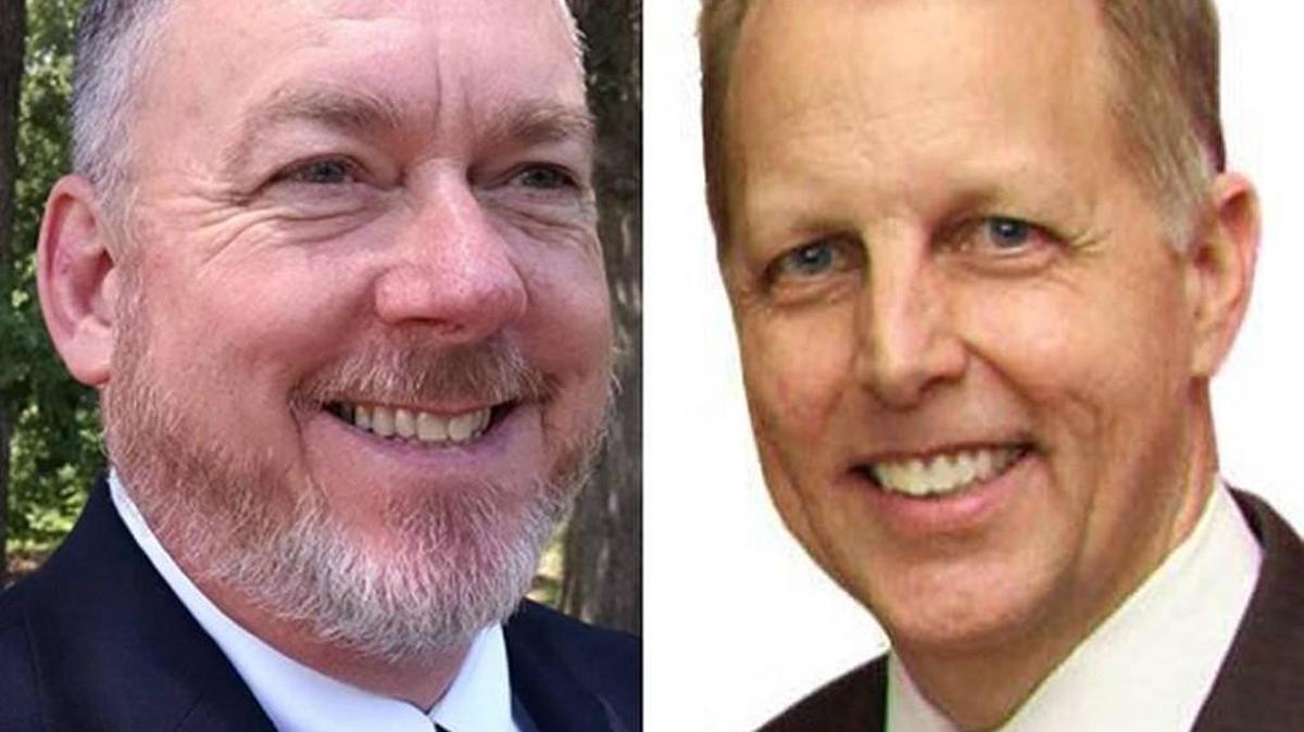 Republican Mark Palmer, left, and Democrat Mike Fanning
