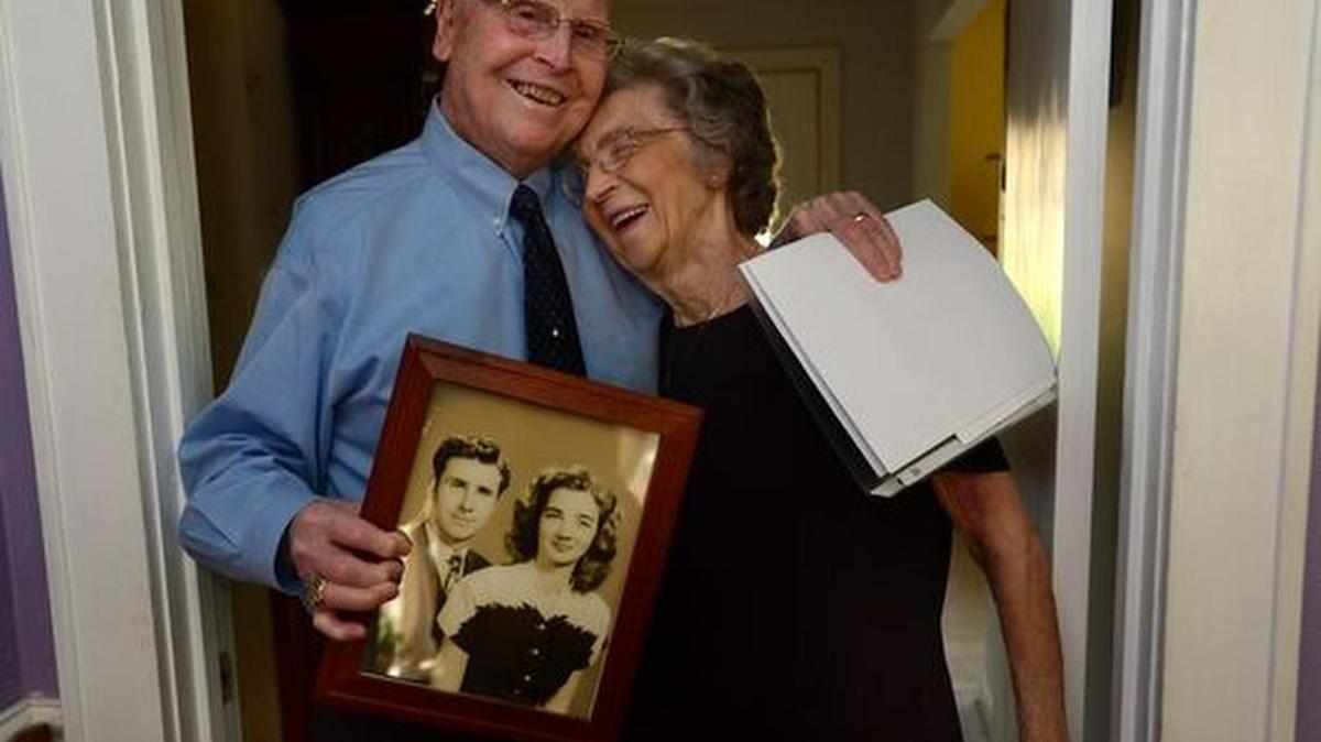 Charles and Frances Hamlin stayed at the Poinsett Hotel on their honeymoon 68 years ago for $8 and have kept their original bill. For their anniversary, the couple will be staying at the hotel again.