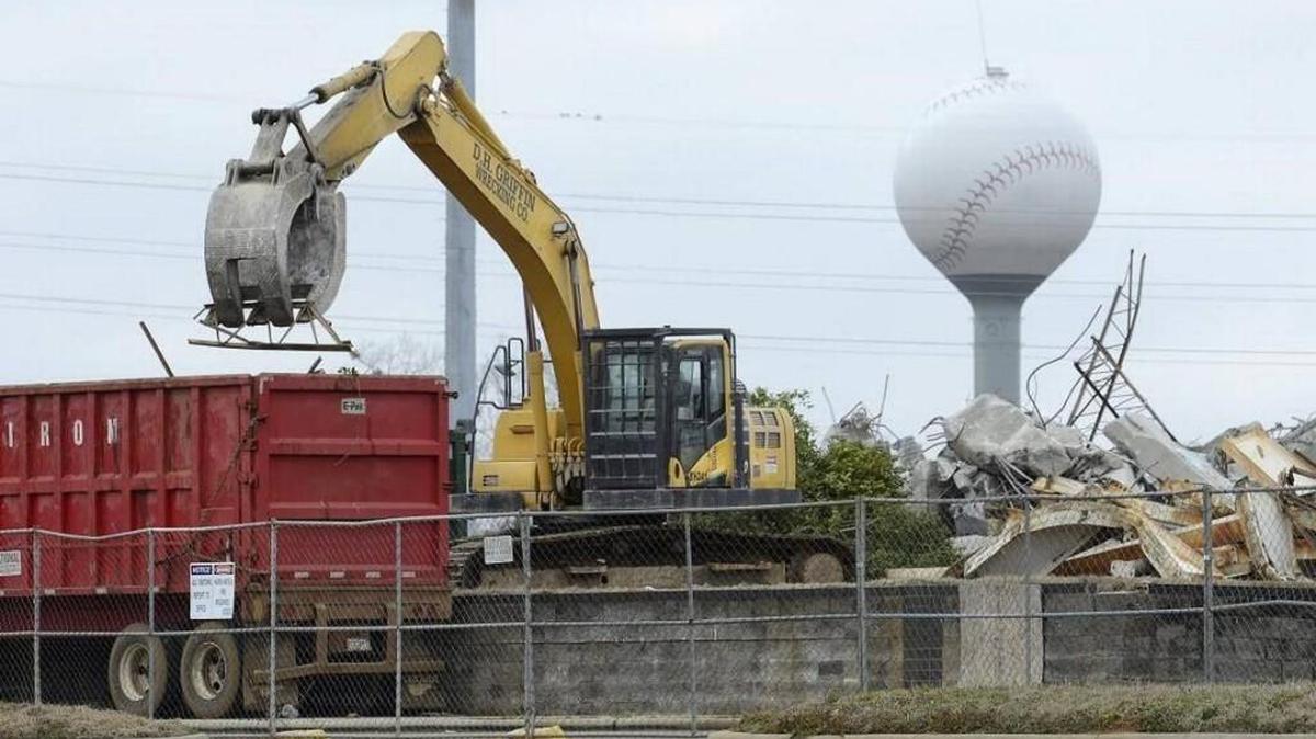 File image of the demolition of the former Charlotte Knights stadium site in Fort Mill. Charlotte-based fashion retailer Cato is planning a mixed-use development that includes a hotel, restaurants and housing. Some residents and the Fort Mill school district oppose the plan.