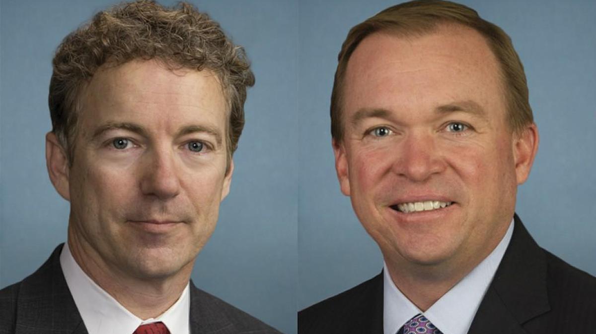 
U.S. Rep. Mick Mulvaney, R-Indian Land, right, said Monday he would endorse U.S. Sen. Rand Paul, R-Ky., for president.
