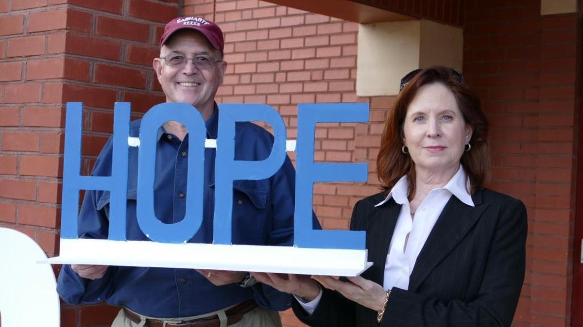 Volunteer Stokes Mayfield and Project Hope marketing director Sheila Neisler stand outside the First Associated Reformed Church in Rock Hill, ahead of Tuesday’s Hope-Raiser breakfast.