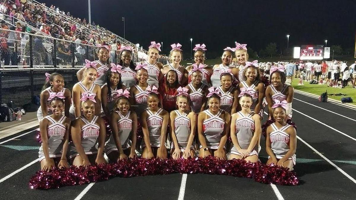 The South Pointe High School varsity cheerleading team competed in the South Carolina High School 4A Cheerleading Competition on Nov. 18, ranking ninth in the state.