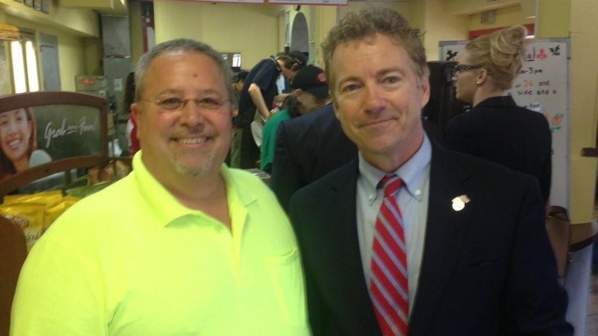Charles Ruffalo with U.S. Sen. Rand Paul.