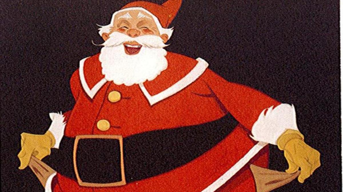 “Empty Pockets,” this year’s Vernon Grant Christmas ornament, depicts a chuckling, joyful Santa holding out the turned-out pockets of his red suit.