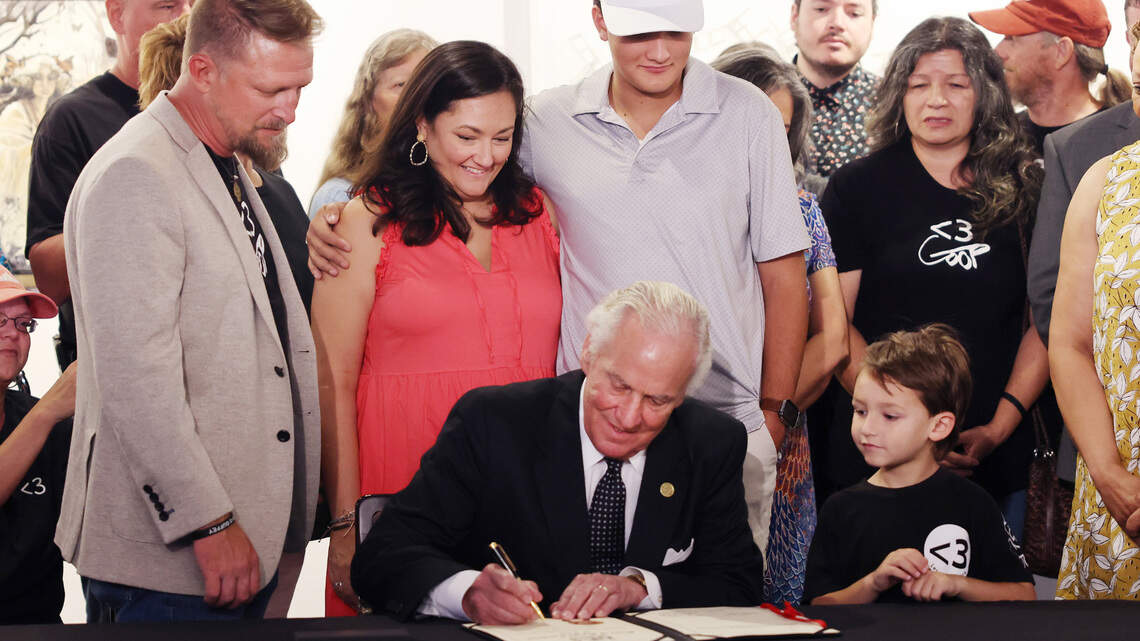 SC Gov. Henry McMaster ceremonially signs sexual extortion law named for Rock Hill teen
