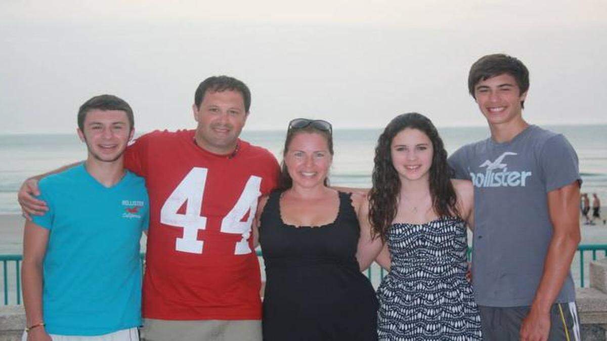 
The Sarratori family from Tega Cay will be on HGTV’s “Log Cabin Living” Saturday night: left to right Gregory Jr., Greg Sr., Kristy, Lyndsey, and Joseph.
