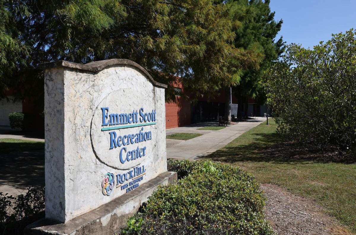 The Emmett Scott High School Gymnasium, built in 1959, served as the area’s first auditorium for the Black community to hold events and later civil rights activities. Rock Hill has plans to renovate the McGirt Auditorium at the former school site and could pay some of the costs through bonds.