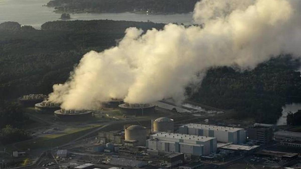 Steam rises from the Catawba Nuclear Station on Lake Wylie in August 2016.
