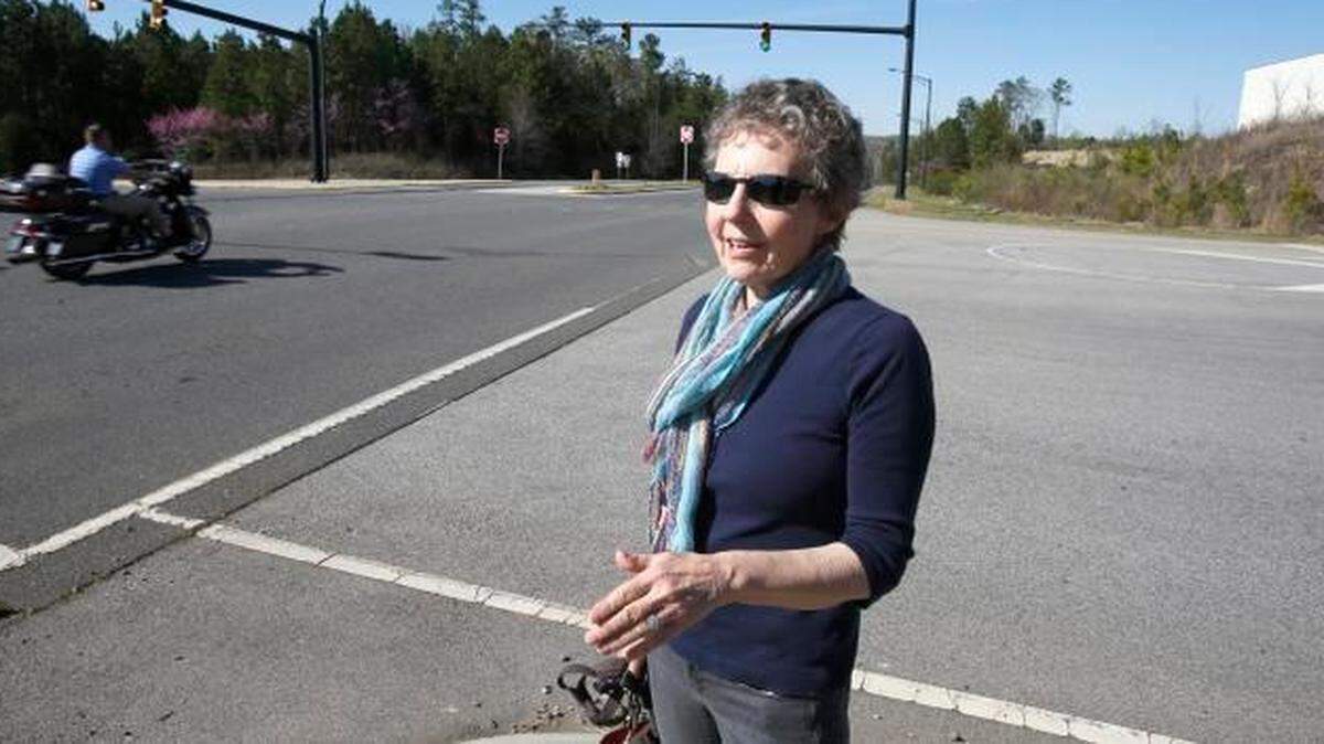 
Betty Rankin would like to see trees left as a buffer on development sites as on Dave Lyle Boulevard at Waterford Park Drive. 
