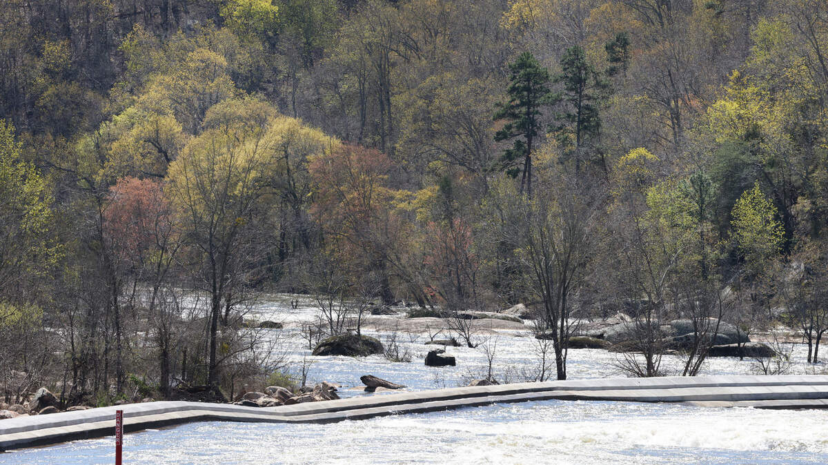 Duke Energy opened the long bypass of the Catawba River in Great Falls, S.C. on Wednesday.