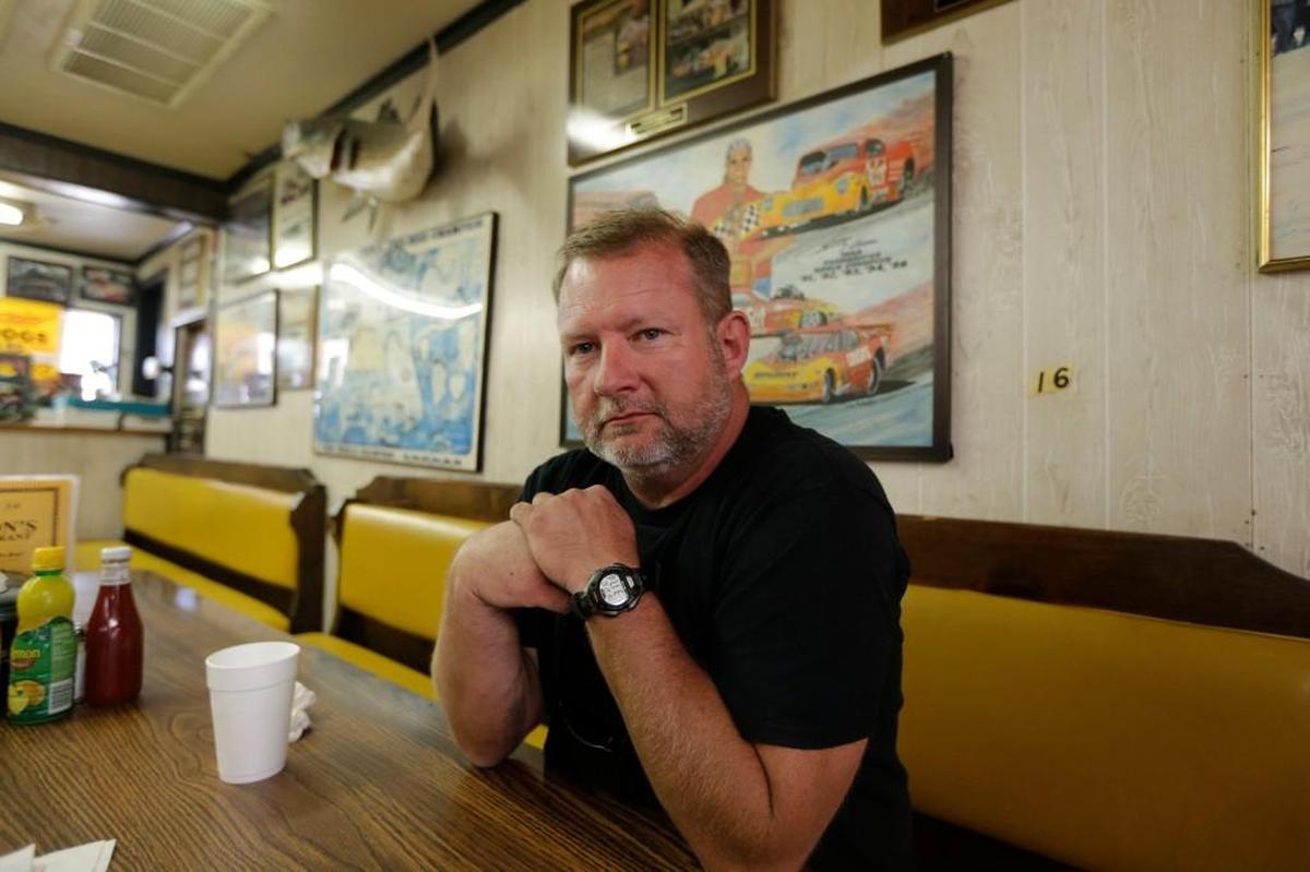 Greg Spearman talks about Republican presidential candidate Donald Trump at Cannon’s Restaurant in Greer. Trump’s supporters don’t see his plan to ban Muslims from entering the U.S. as “xenophobic” or an “appeal to hate,” but rather as an entirely reasonable response to a clear and present threat.