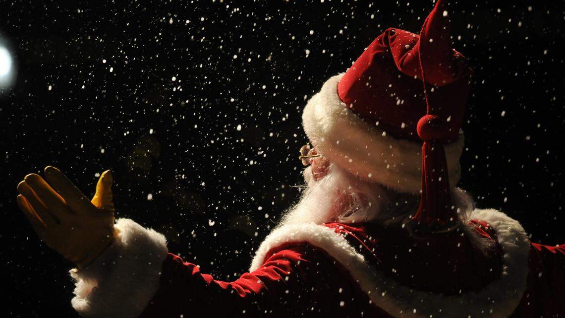 In this 2022 file photo, Santa Claus greeted a crowd at the opening ceremony of ChristmasVille at Fountain Park.