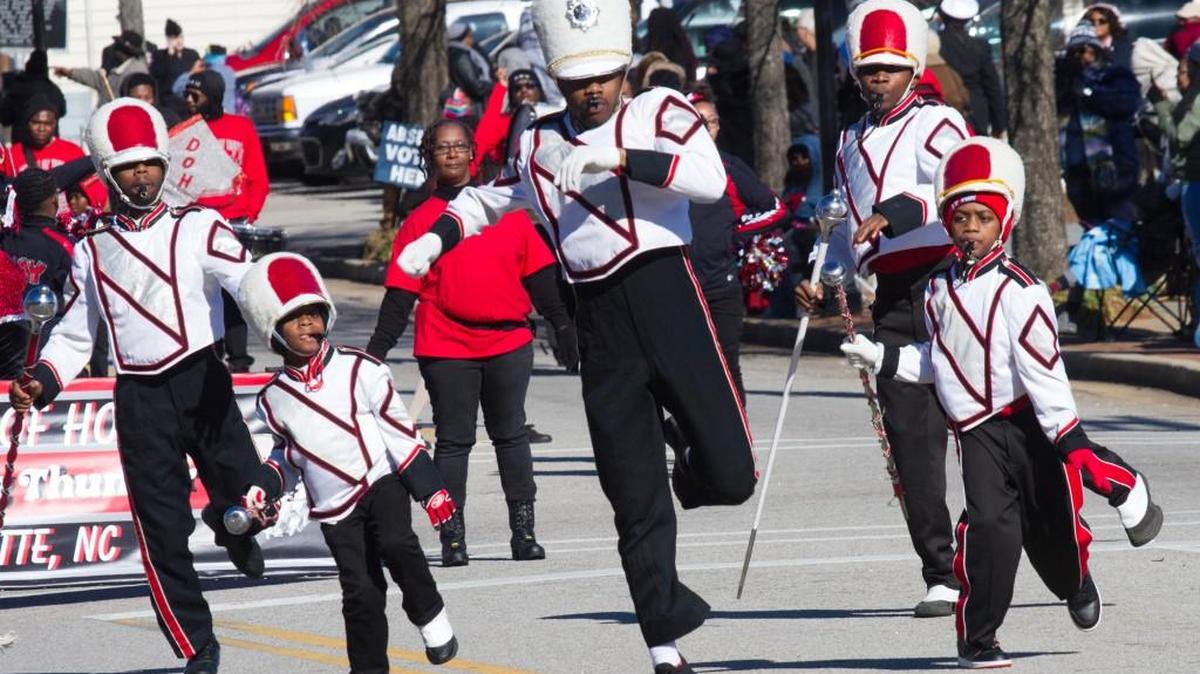 The Western York County NAACP’s 38th annual Martin Luther King Jr. Day parade is Saturday. During a past parade, members of the Drills of Hope Marching Thunder from Charlotte perform.