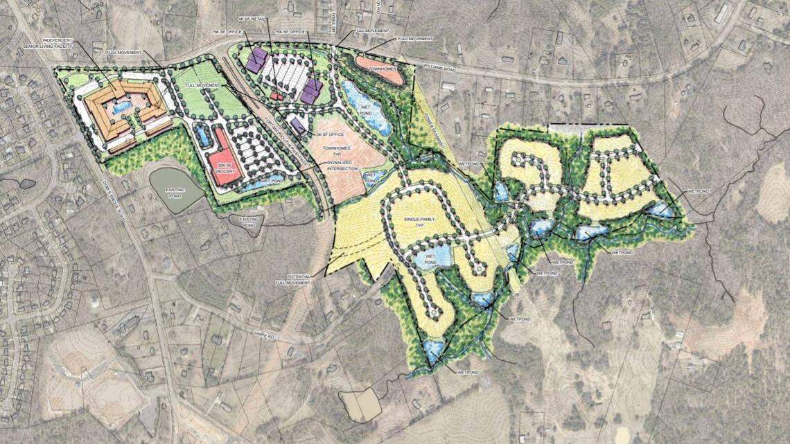 A development plan is in that would add age-restricted housing, a grocery store and more to a fast-growing part of Fort Mill.